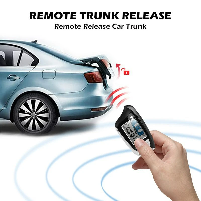 LR AUTO Promotional Wholesales Auto Parts Car Alarm System Security Two Way Universal 12V Anti-Hijacking Remote Control Car Alarm