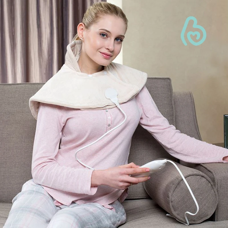 factory wholesale Winter Body Warmer Cover super cosy fleece surface electric heating pad for neck and shoulder