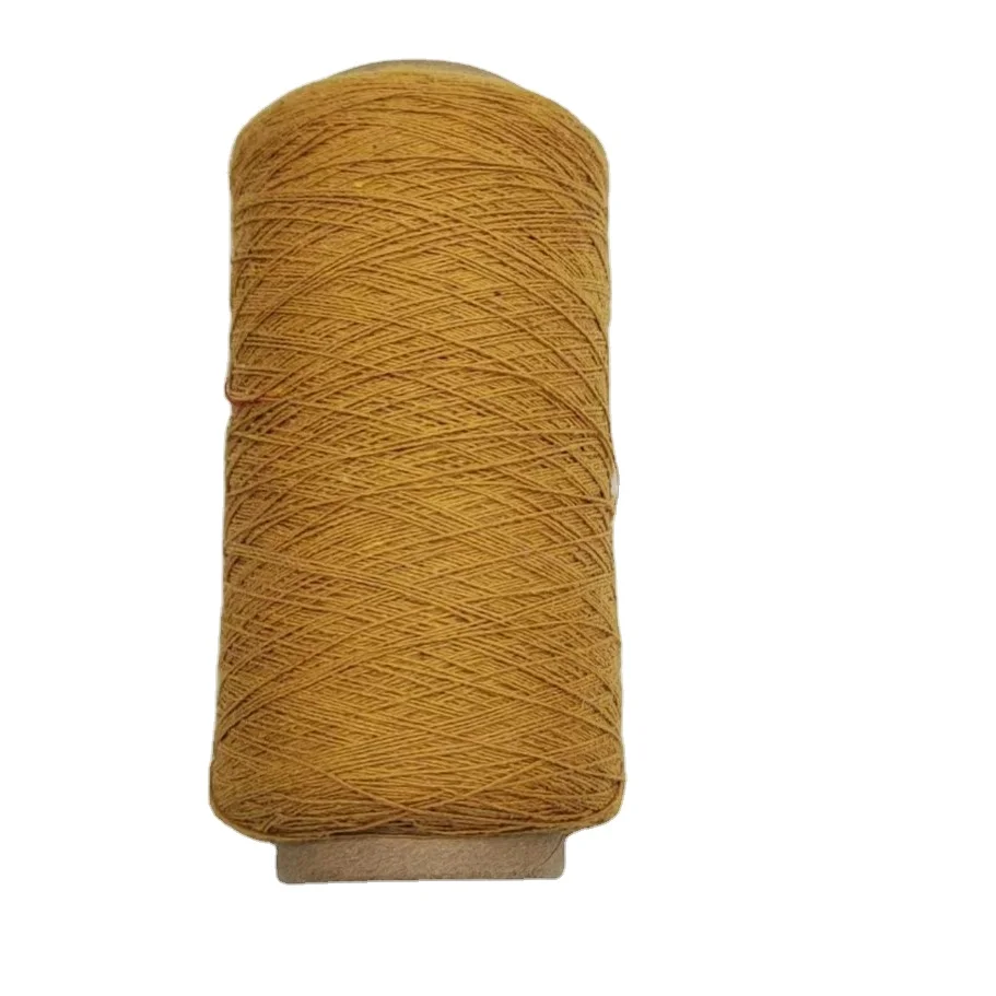 ZY Wholesale China  Brown Colored Recycled Yarn Cotton Blended Open End Colored Yarn for weaving and knitting gloves