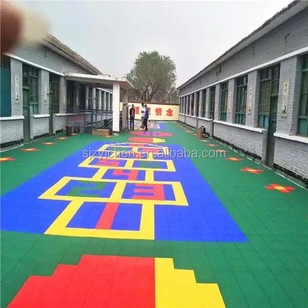 pp outdoor floor interlocking plastic interlocking tile