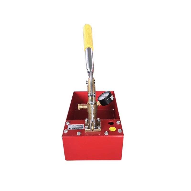 Manual 60 bar 870psi 6 mpa red beautiful outlook pressure test pump for pipe leakage test