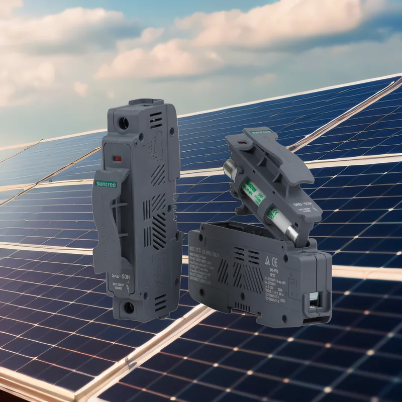 suntree Phototvoltaic System 1000v 1500v 50amp 63 Amp fuse holder Best Price 0*38 14*85mm 1000v dc solar fuse