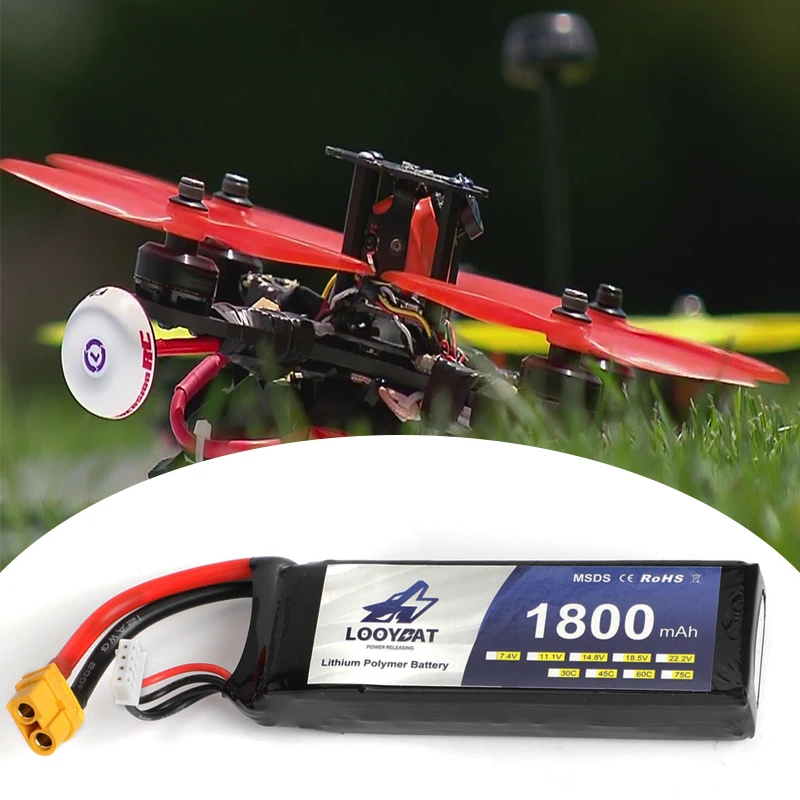 Factory OEM 1800mAh Li-ion Battery pack 3.7V 11.1V 18.5V 1S 3S 5S replacement lithium batteries For FPV battery