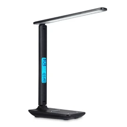 2021 Amazon hot sale desk lamp with wireless phone chargers With USB charger led desk lamp