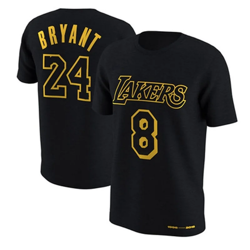 Customise logo team sport cheap high quality kobes 8# 24 # bryant basketball jersey t shirt