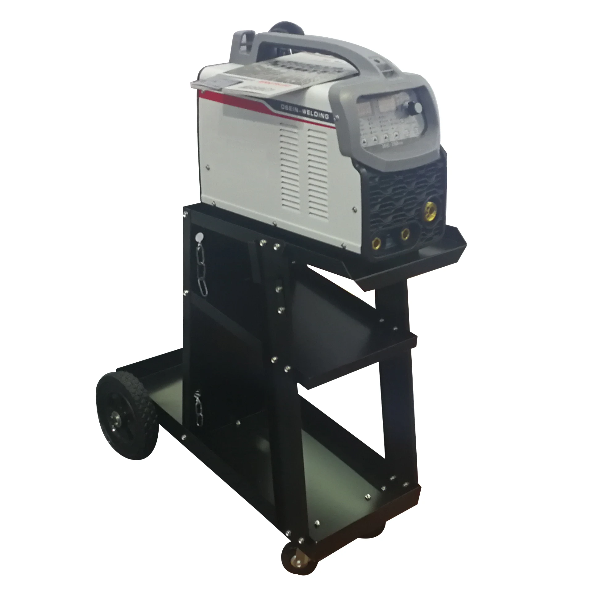 WT4221 Welder 3 Tiers Rolling MIG Universal Gas Cylinder Chain Steel Welding Machine Trolley Cart