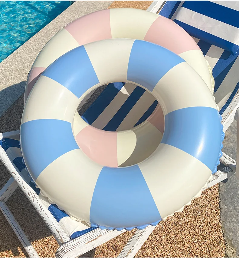 hot selling Brown Pink Colorful Donuts Pool Floats kids adults inflatable swim buoy donut floating swimming ring