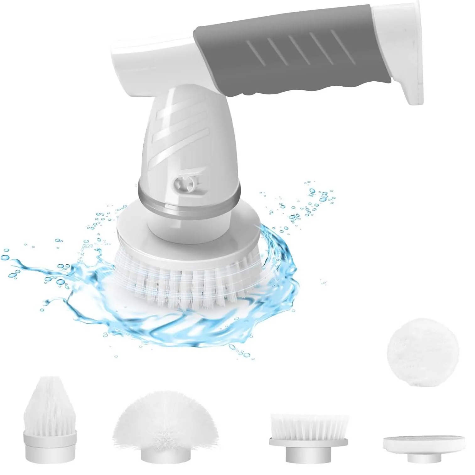 Electric Spin Scrubber Rechargeable Shower Scrubber for Cleaning Tub/Tile/Floor/Sink/Window Power Scrubber