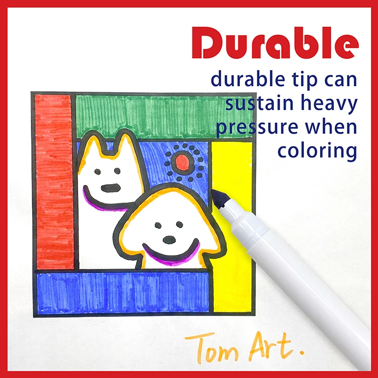 Manufacturing oem non toxic 12 colors 4.5 mm jumbo tip watercolor markers pantone marker pens with custom colors