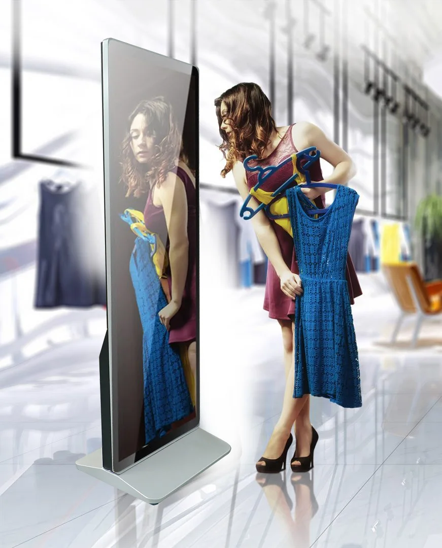 Video Booth Hotel Advertising Machine Player Sport Glass Wall Workout Smart Magic adaptability Mirror Gym Mirrors