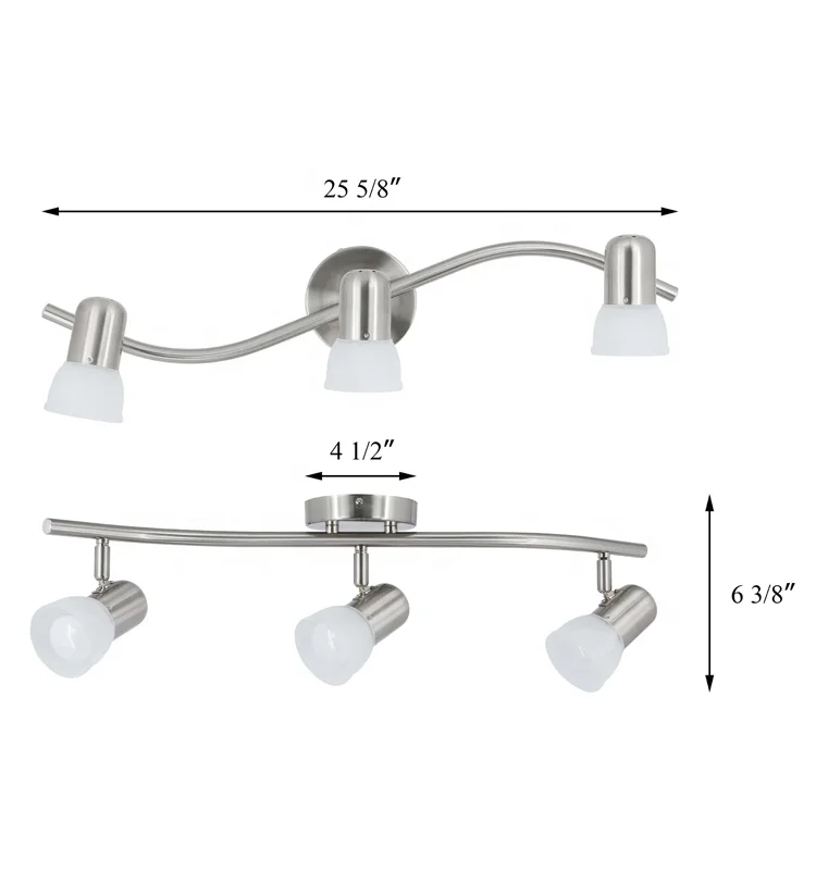 Decorative Living Room Adjustable 3 Lights Spot Led Pendant Modern Track Lighting Alabaster Light