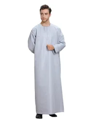 MXCHAN 2021 Hot sale Saudi Dubai  New style  high polyester abaya mens muslim thobe