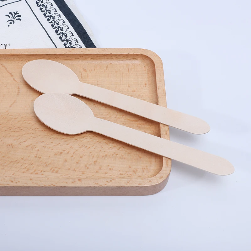 
Factory high quality spoon and fork disposable wooden tableware 