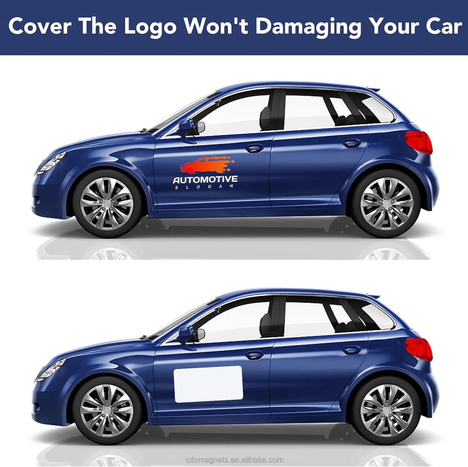 Hot Sale Rounded Corners Blank Car Magnet Blank Magnets Flexible Magnetic Bumper Sticker for Car