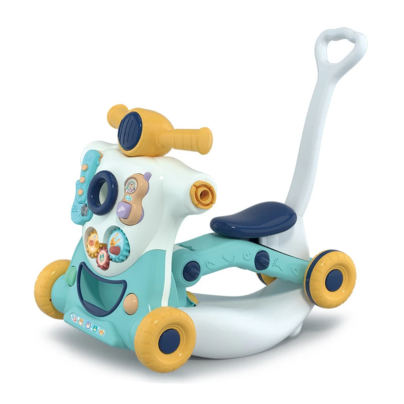 New design upgraded multifunctional 6 in 1 baby walker toy early childhood education learning walk sliding stroller toys