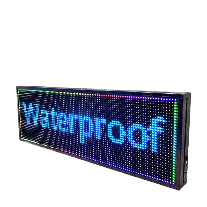 Bank Advertising Red Color Indoor Outdoor Module Led Digital Panel Board Scrolling Text P4 Rollable Led Light Smart Display Sign