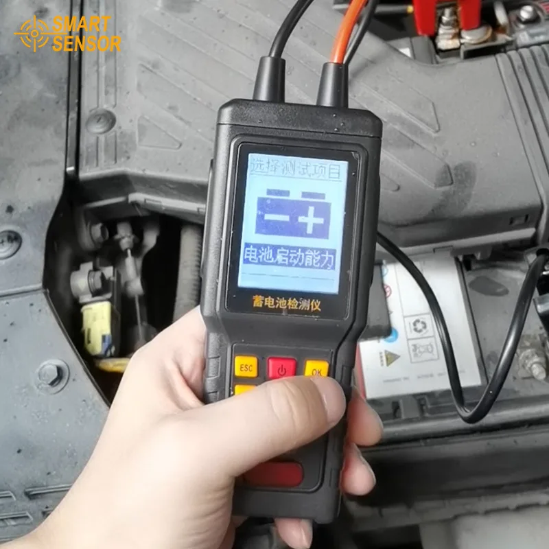 12V 24V Car Battery Tester 100-1700 CCA Load Tester Automotive Digital Battery Analyzer Charging Cranking System