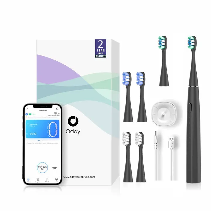 Дорожная Смарт Sonic зубная щётка Eectric щетка Rechargeble беспроводной зарядки касанием Автоматическая Ультразвуковая электрическая способный преодолевать Броды для