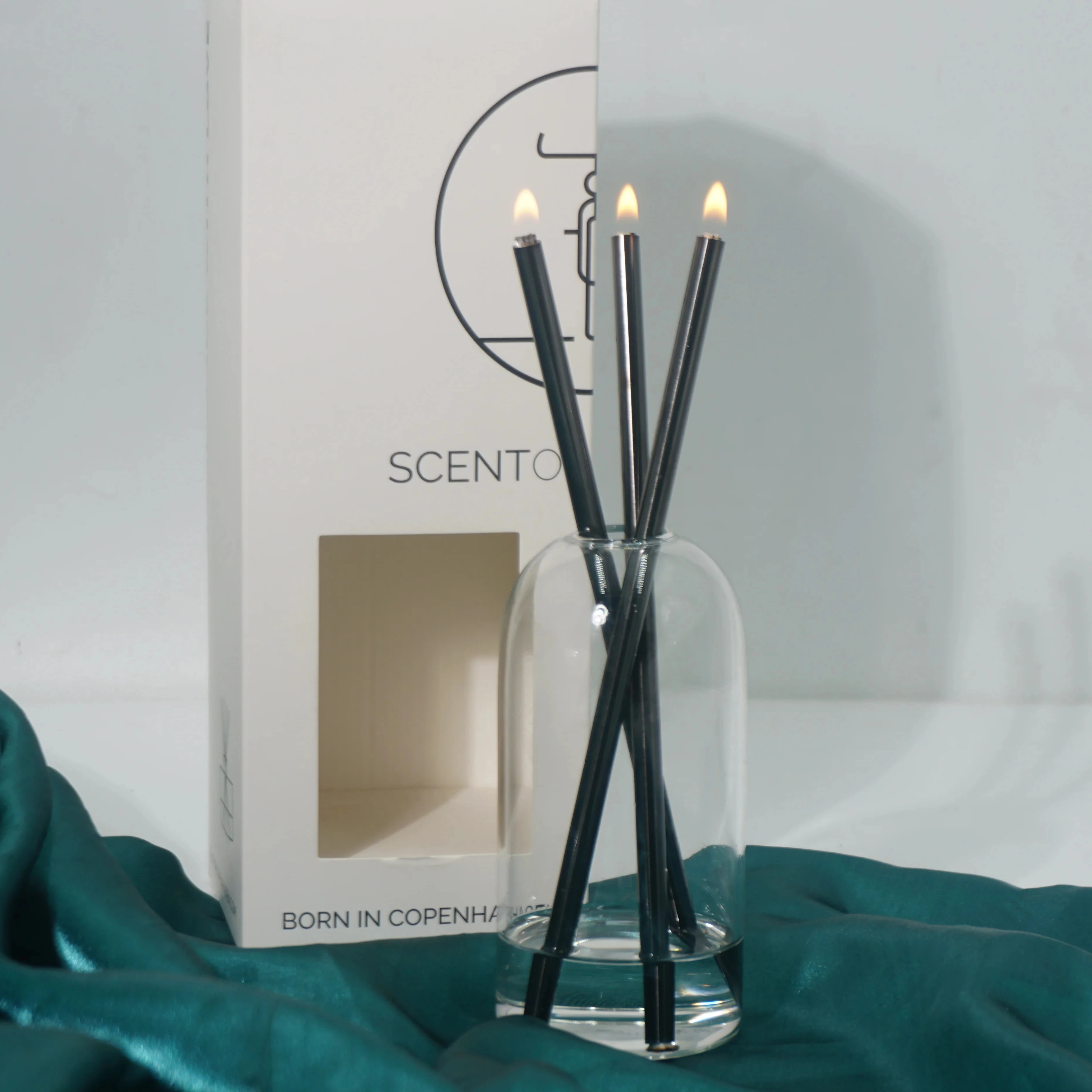 Chakra Luxury Clean Burning Smoke-free Elegant Unique Steel Oil Candle Everlasting Eternal Candles