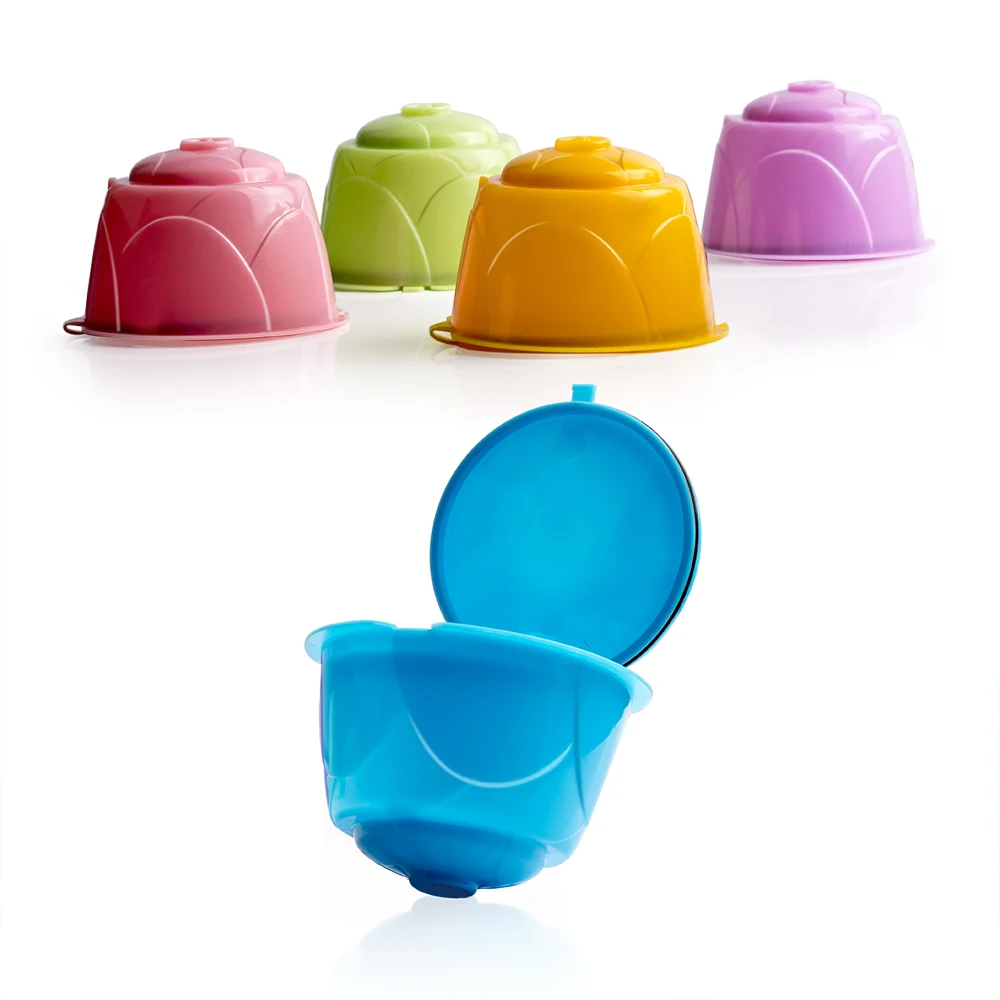 Reusable Dolce Gusto Coffee Capsule , Colorful Dolce Gusto Refillable Capsules Pods Reusable Coffee Filters