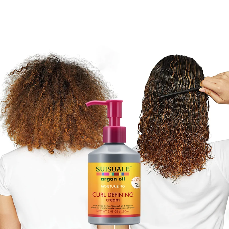 Private Label Natural Shea Butter Enhancing Smooth Anti frizz Deep Moisturizing Defining Hair Curl Cream