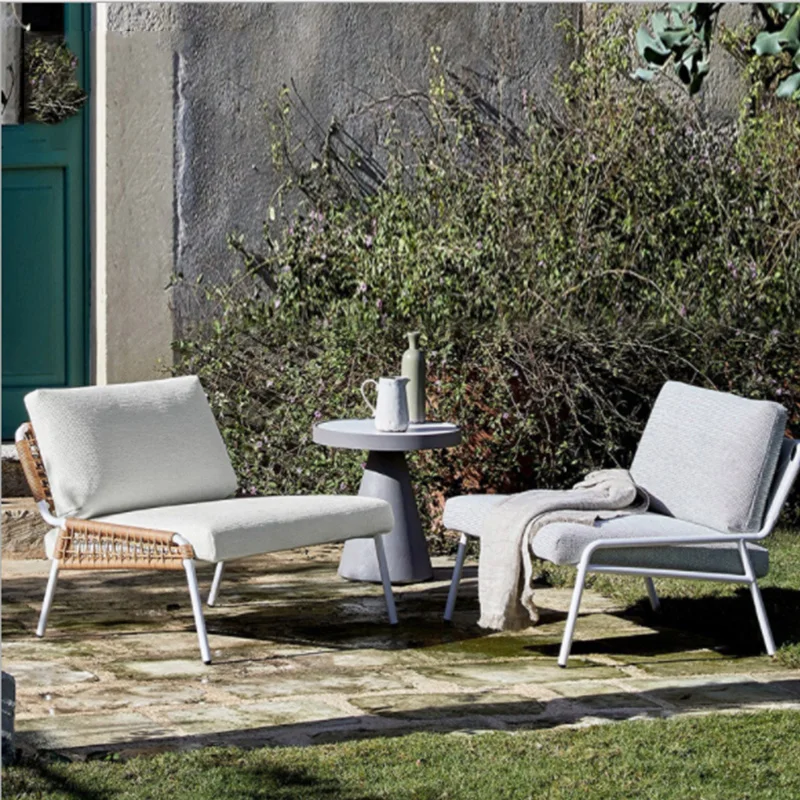 Удобный уличный диван из ротанга нового дизайна, можно настраивать диван