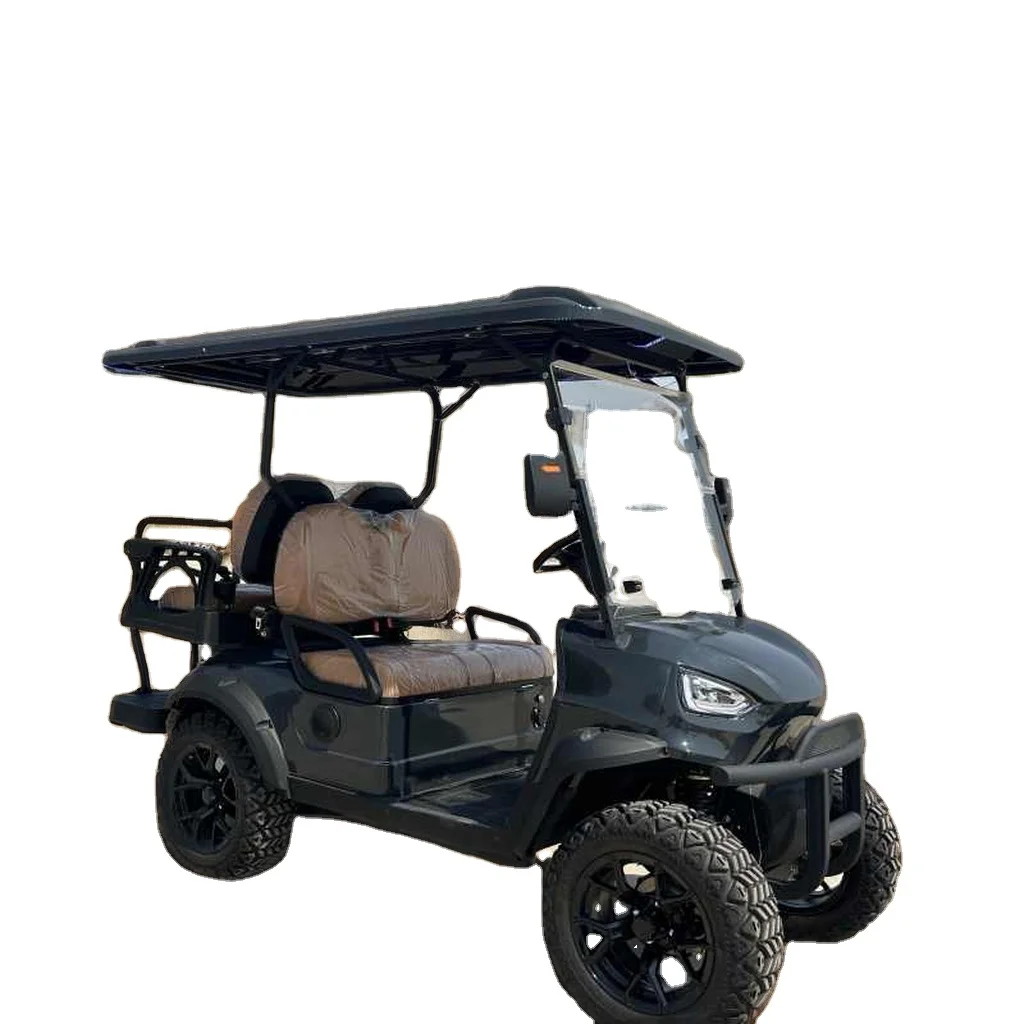 4 Wheels Battery Powered Electric Sightseeing Mini Golf Cart 2 4 6 8 Seats 48V 72V 4kw with cago Box