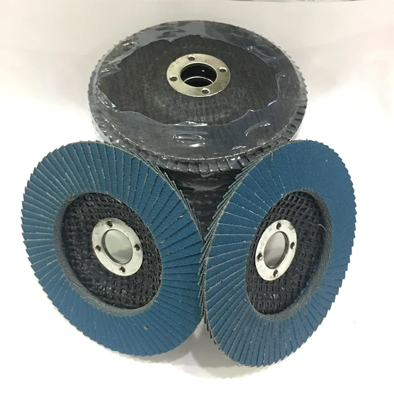 Hot Sales 100*16mm Zirconia Alumina Flap Disc Abrasives 4inch Grinding Wheel Sanding Disc for Grinding Metal and Stainless Steel