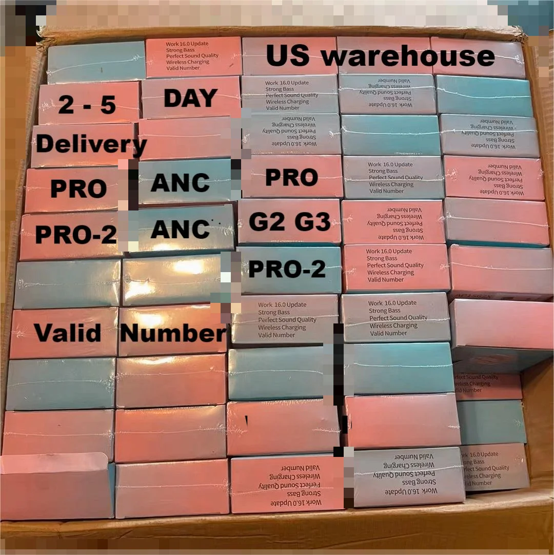 US&EU Warehouse Stock Wireless In Ear Earphones Air Pro Max Noise Cancell Headphones For Airpoddings Pro Gen 2 3 4 Earphone Case