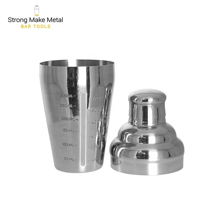 Professional 500ml japanese cobbler insulated gold copper bar customized hybrid cocktail shaker with measurements