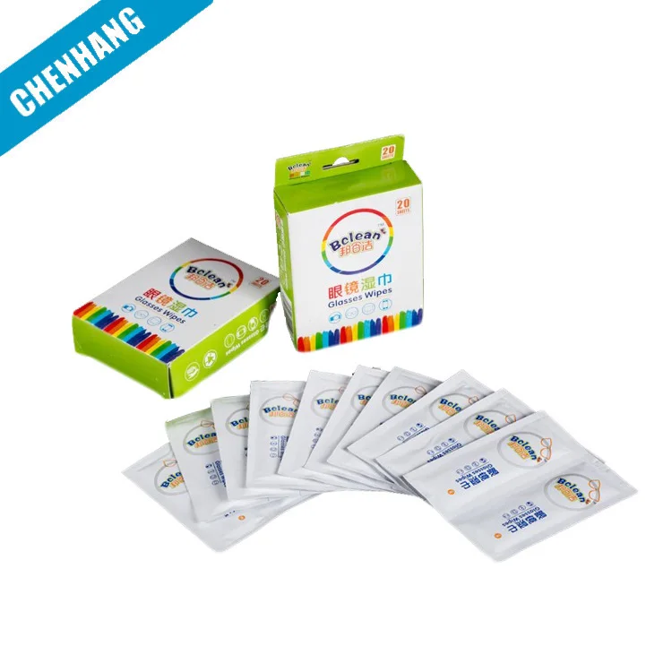 Custom Logo Disposable Lens Clean Glass Mini Wet Wipe Cell Mobile Phone Screen Wipe Manufacturer