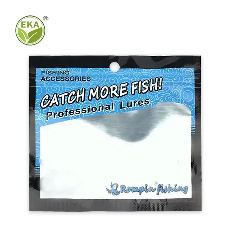 Custom Printed Heat Seal Fishing Hooks Plastic Bag Fishing Lure Ziplock Bags Resealable Fish Bait Packaging Mylar Bag