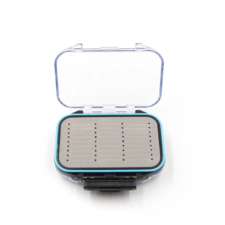Selco Waterproof Fly Fishing Tackle Box 10.6*7.6*3.6cm Foam Insert River Lake Fishing Durable Plastic Material Stream Position