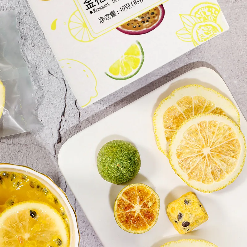 Лимонный чай Kumquat Страстные фрукты индивидуальная упаковка удобное большое количество низкая цена оптовая