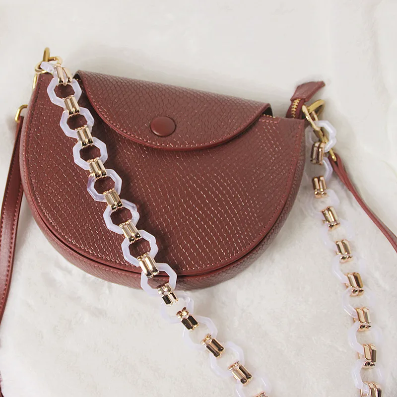 2022 Wholesale Vintage Colors Plastic Acrylic Purse Chains Strap DIY Phone Bag Chain Strap Handbag Straps Resin Chain For Bag