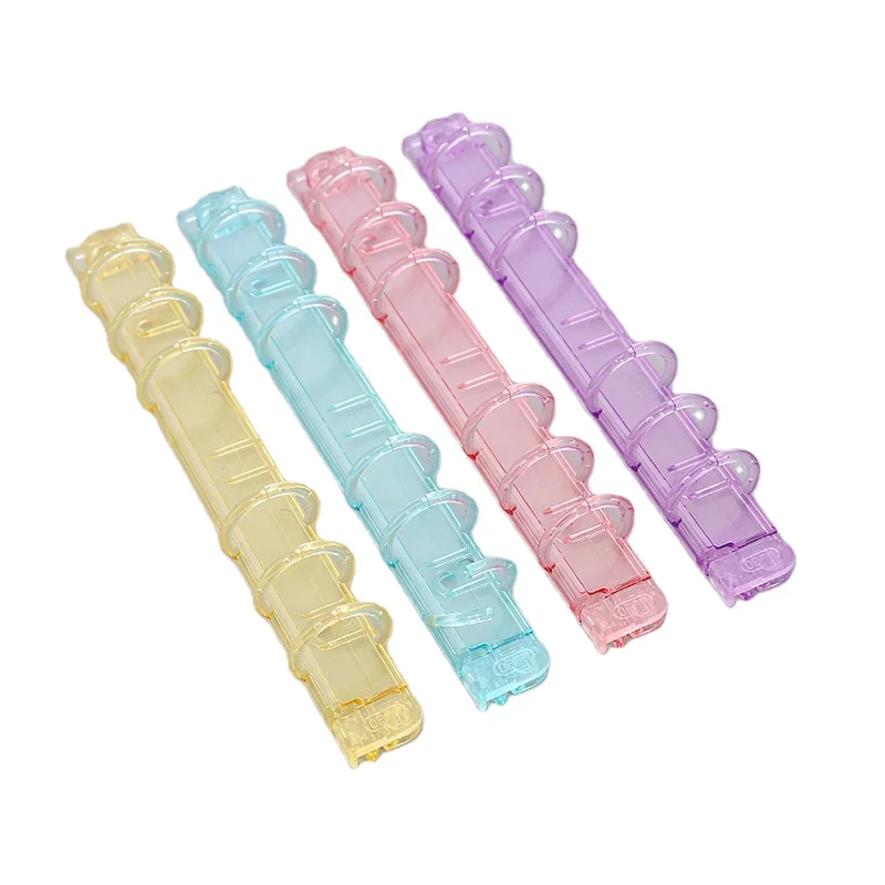 High Quality plastic Clip Board 6 Ring Mechanism for binder folder Factory wholesale