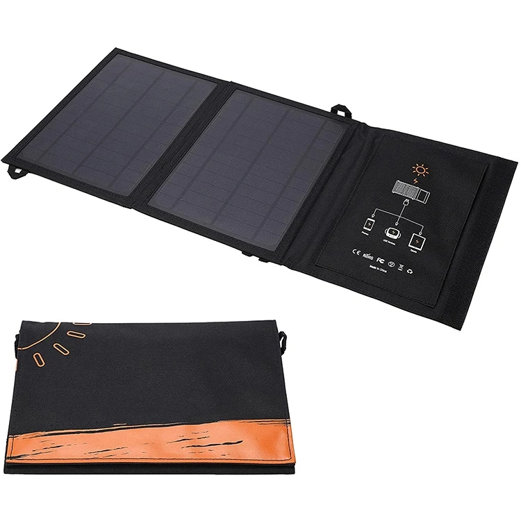 Портативное зарядное устройство на солнечной батарее с двумя Usb-портами