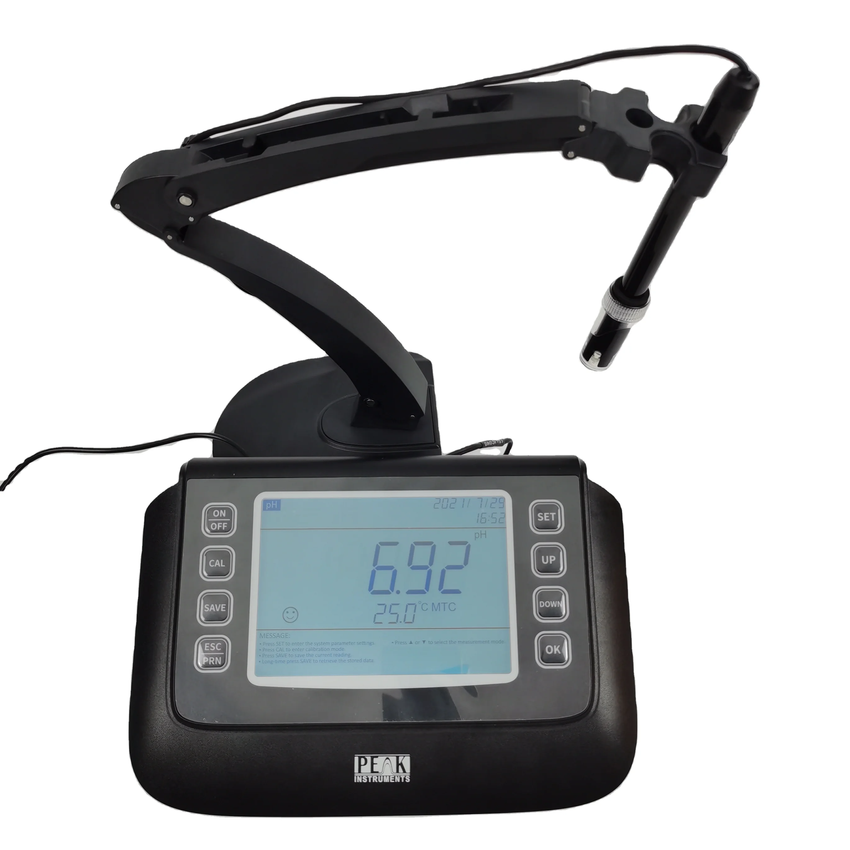 Peak Instruments Precise Automatic ph Sensor For Water Temperature Compensation PH Metre