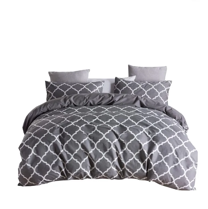 Bedding Sets Duvet Cover Wrinkle Free Microfiber Fabric 3 Piece, Quilt Cover Set In Queen Size
