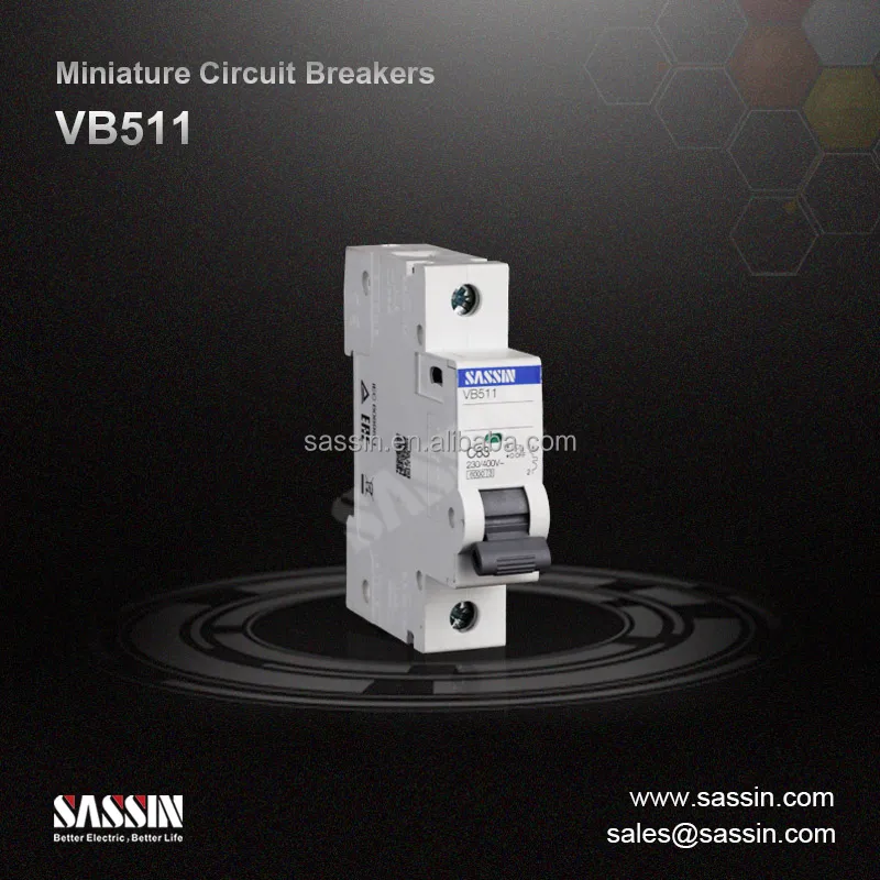 VB510 SASSIN 1P C10 C16 6kA мини переменного тока выключатель