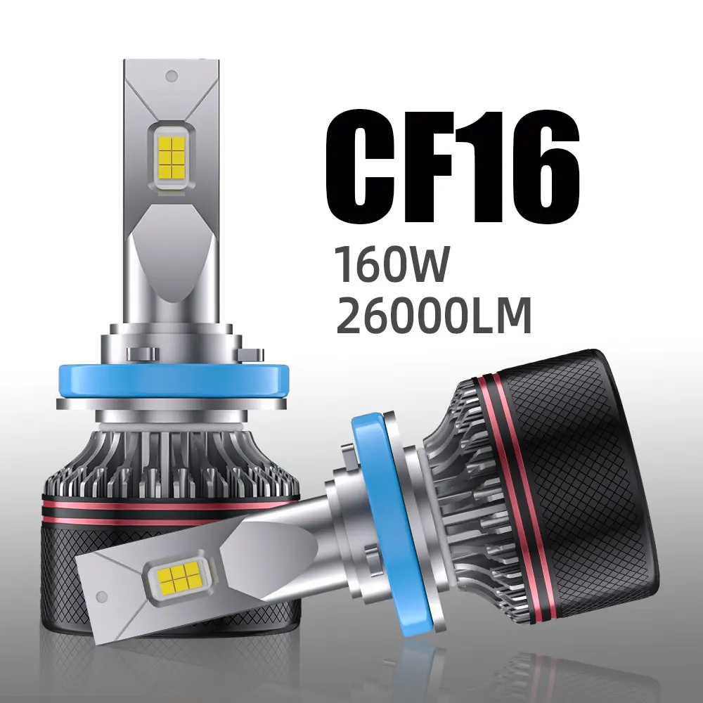 POPNOW CF16 Super Canbus Error Free LED Headlights H4 H11 H8 H9 6500k Bright Light Car Headlamp Auto Lighting System