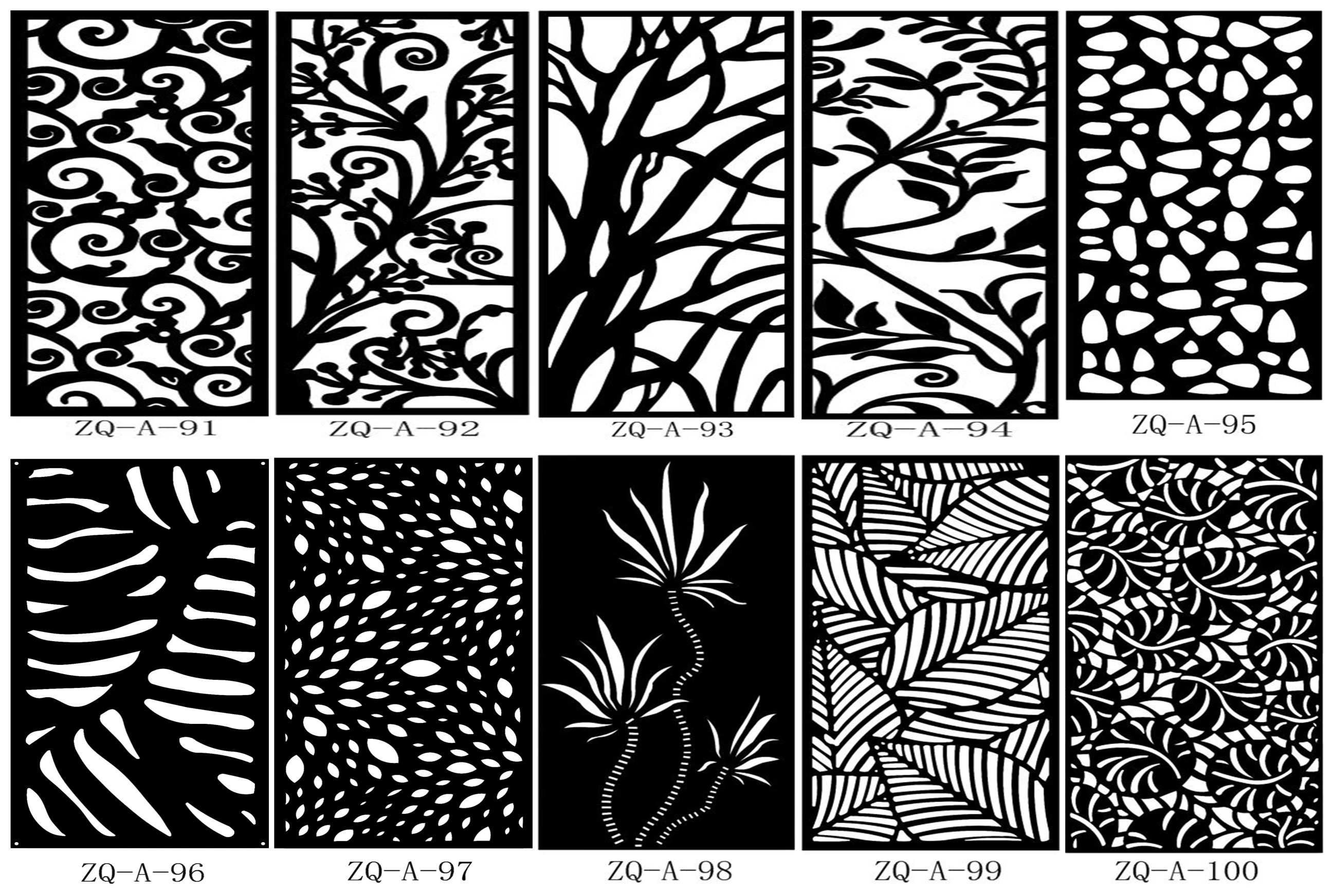 privacy tape fence decorative laser cut metal fencing panels