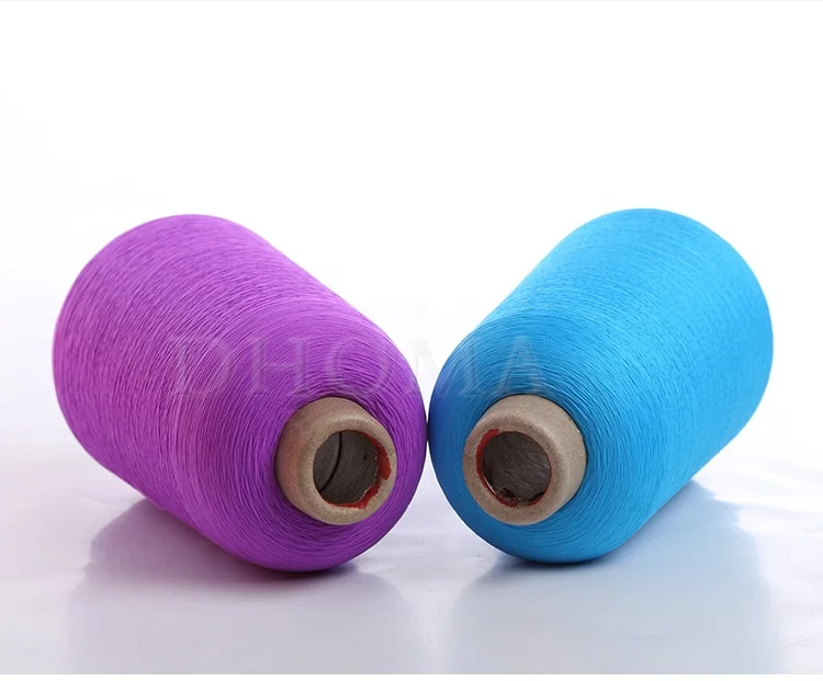Polyester yarn 100% polyester high stretch hank yarn 75D/2 for weaving elastic band