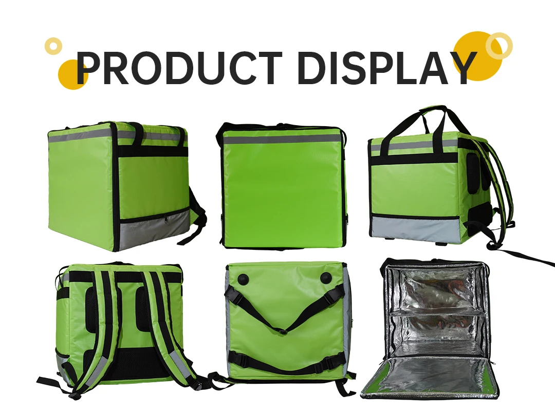 Customized waterproof Insulated Motorcycle Thermal Bag For Eats Delivery Food Grocery Thermo Cooler Lunch Bag Food Delivery Bag
