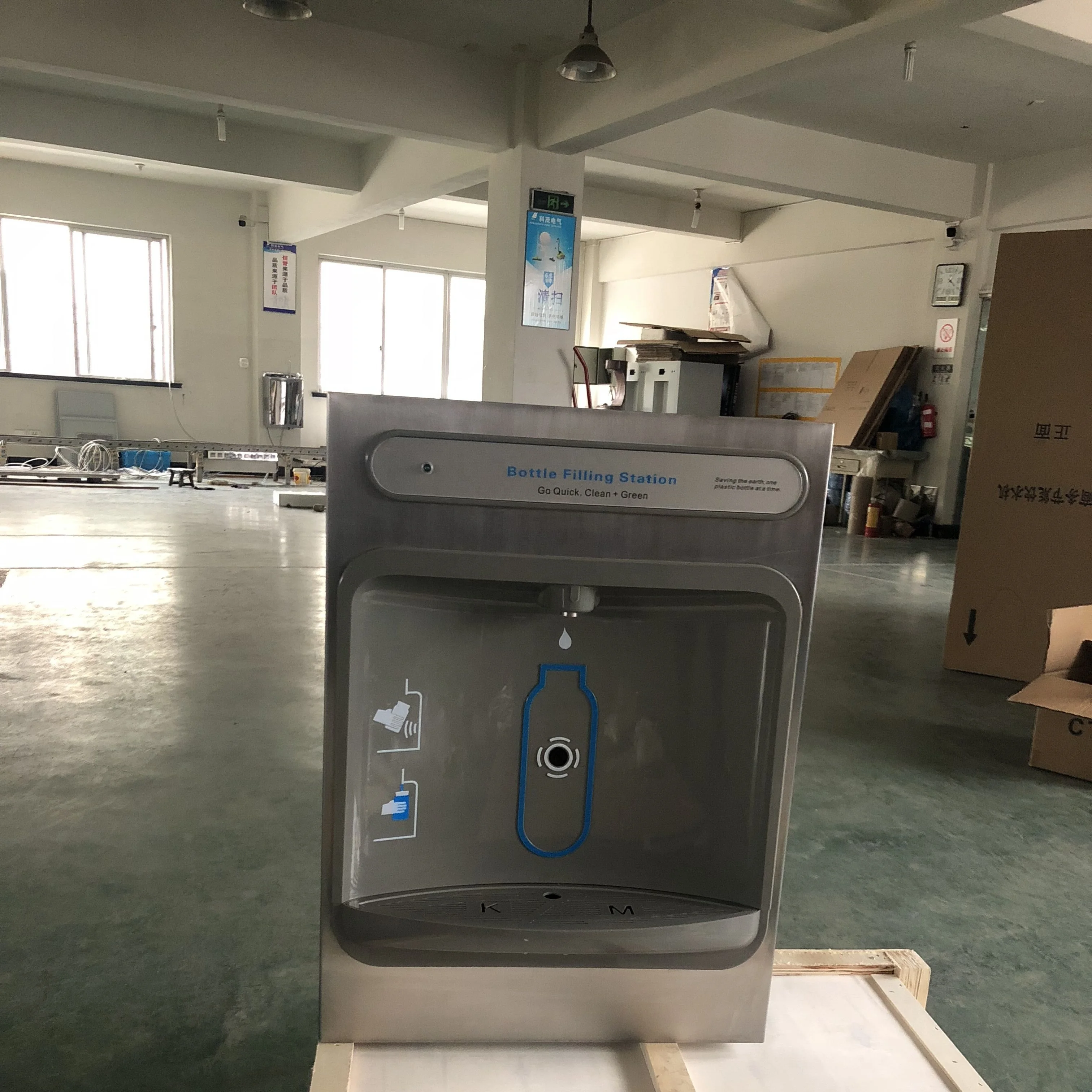 Filtered In-Wall Recessed Bottle Filling Station  Freestanding Water Dispenser