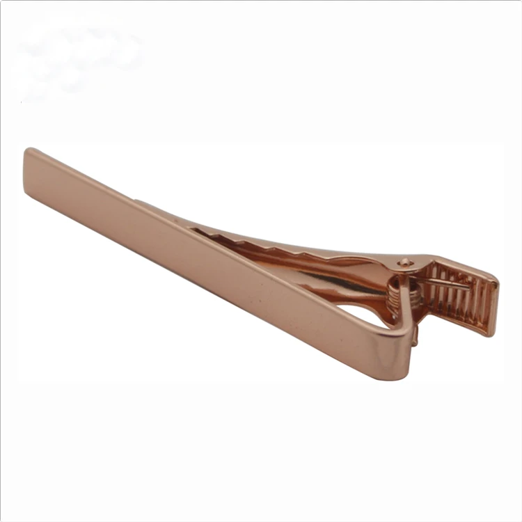 simple rose gold tie clip blank