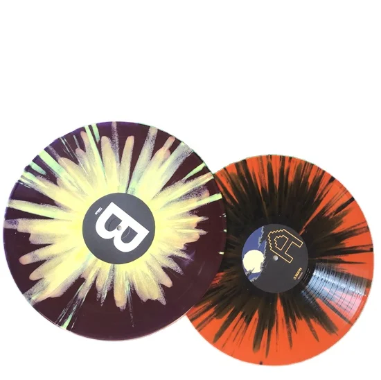 Непрозрачная цветная запись splatter 12 дюймов виниловая поставщик Китай