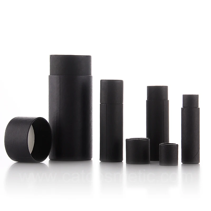 Empty Biodegradable Refillable Eco Friendly Deodorant Stick Kraft Paper Tube Deodorant Stick Container Packaging