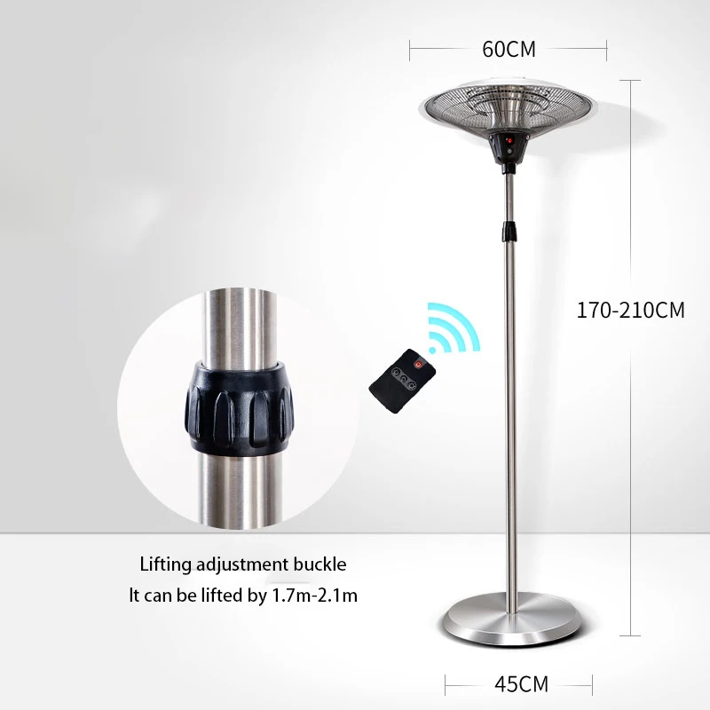 Luxury Halogen Heating Tubes 500W-1000W-1500W Electricity Patio Heater  Electric heater