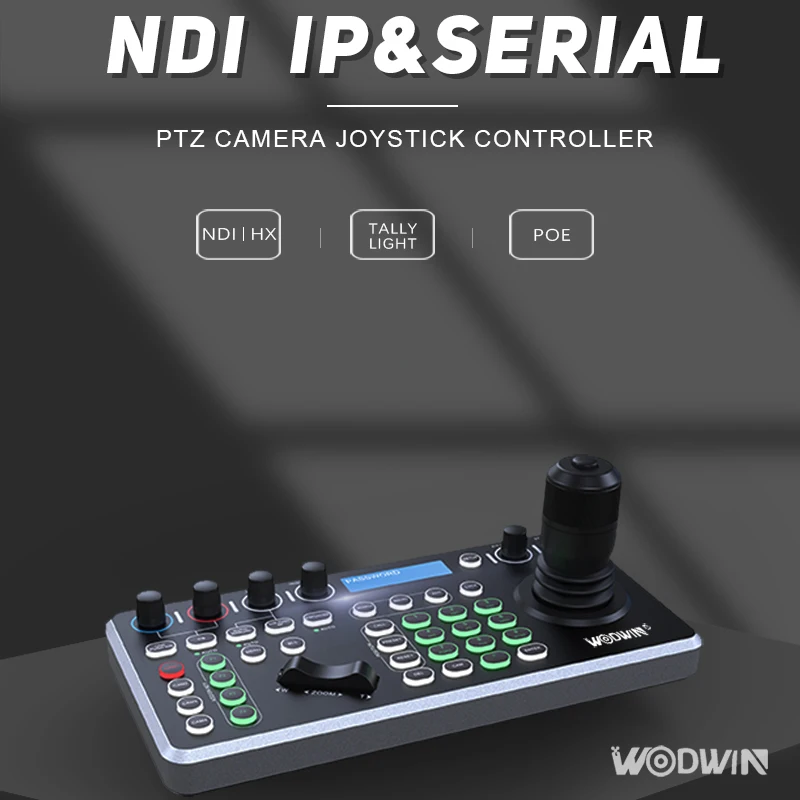 Новинка 2023 контроллер NDI HX для прямой трансляции Ptz клавиатура джойстик видеоконференций управление камерой с подсветкой Tally